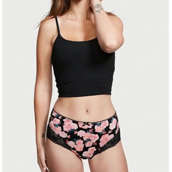 Victorias Secret Body Supersoft Maternity Postpartum Lace Shortie Panty floral - Picture 3 of 3